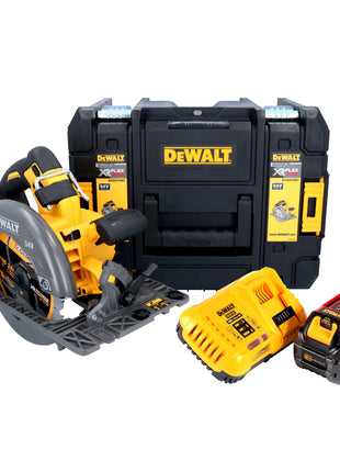 Sierra circular manual a batería DeWalt DCS 579 T1T 54 V FlexVolt 190 mm sin escobillas + 1x batería 6,0 Ah + cargador + TSTAK