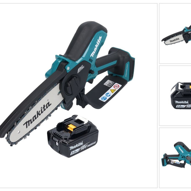 Makita DUC 150 T01 Cordless chainsaw 18 V 15 cm brushless + 1x battery 5.0 Ah - without charger