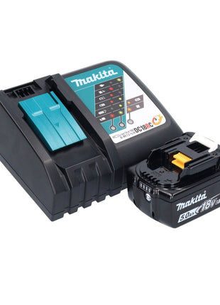 Makita DUC 150 RT01 tronçonneuse à chaîne sans fil 18 V 15 cm Brushless + 1x batterie 5,0 Ah + chargeur