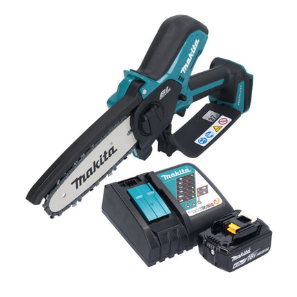 Makita DUC 150 RG01 Motosierra sin cable 18 V 15 cm sin escobillas + 1x batería 6,0 Ah + cargador