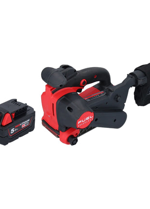 Lijadora de banda a batería Milwaukee M18 FBTS75-501 18 V 75 x 457 mm sin escobillas + 1x batería 5,0 Ah - sin cargador