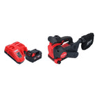 Milwaukee M18 FBTS75-501 ponceuse à bande sans fil 18 V 75 x 457 mm sans brosse + 1x batterie 5,0 Ah + chargeur + chargeur de batterie