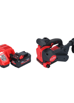 Milwaukee M18 FBTS75-801 Akku Bandschleifer 18 V 75 x 457 mm Brushless + 1x Akku 8,0 Ah + Ladegerät