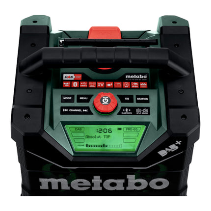 Metabo RC 12 18 32 W BT DAB+ radio inalámbrica para obras 12 - 18 V IP 54 ( 600779850 ) - sin batería, sin cargador