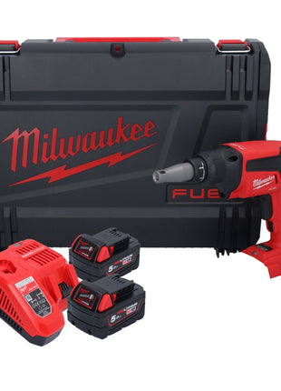 Milwaukee M18 FSG-502X wkrętarka akumulatorowa 18 V 13 Nm bezszczotkowa + 2x akumulator 5,0 Ah + ładowarka + pudełko HD