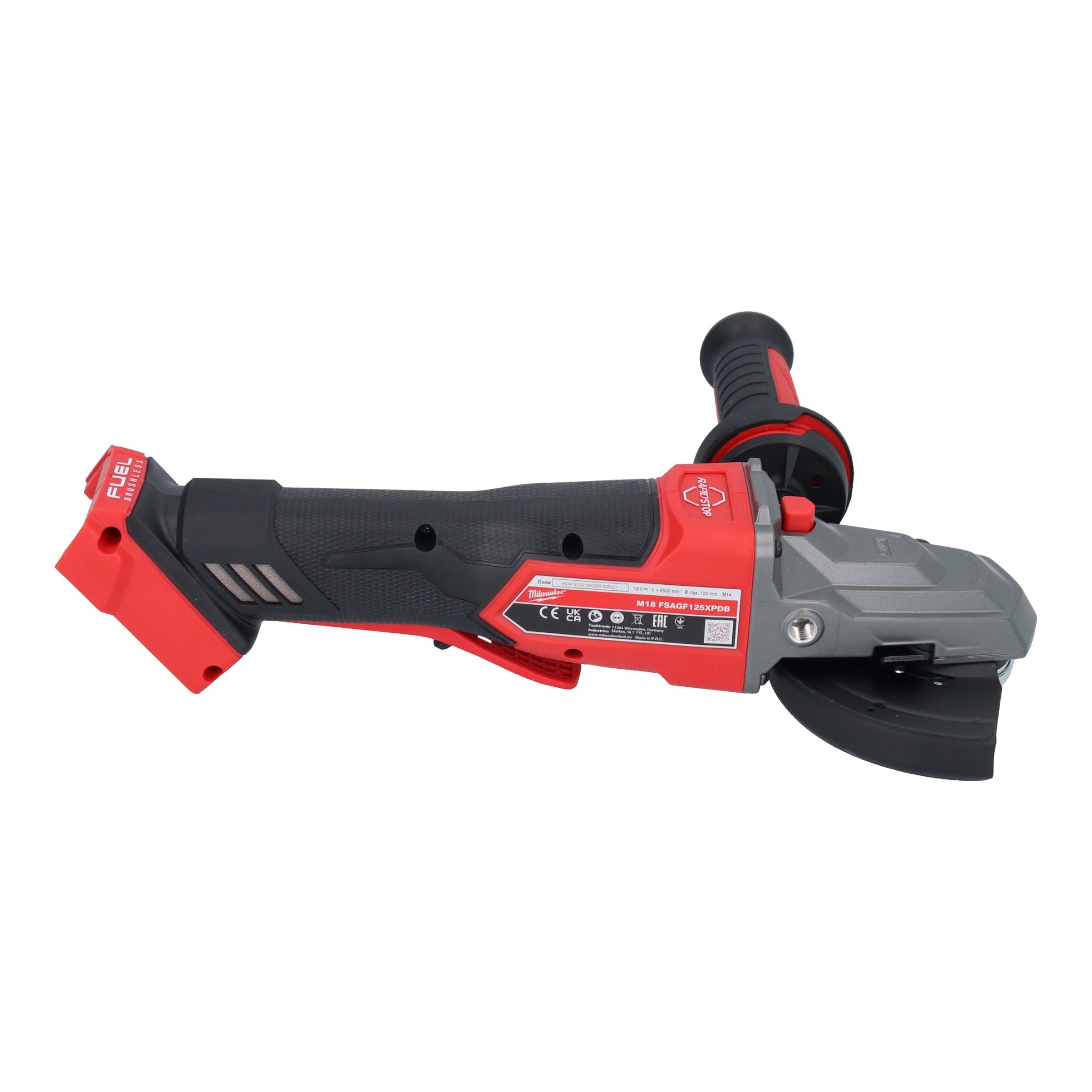 Milwaukee M18 FSAGF125XPDB 501X Akku Flachkopf Winkelschleifer 18 V 125 mm Brushless 1x Akku 5 0 Ah Ladegeraet HD Box 4 - toolbrothers