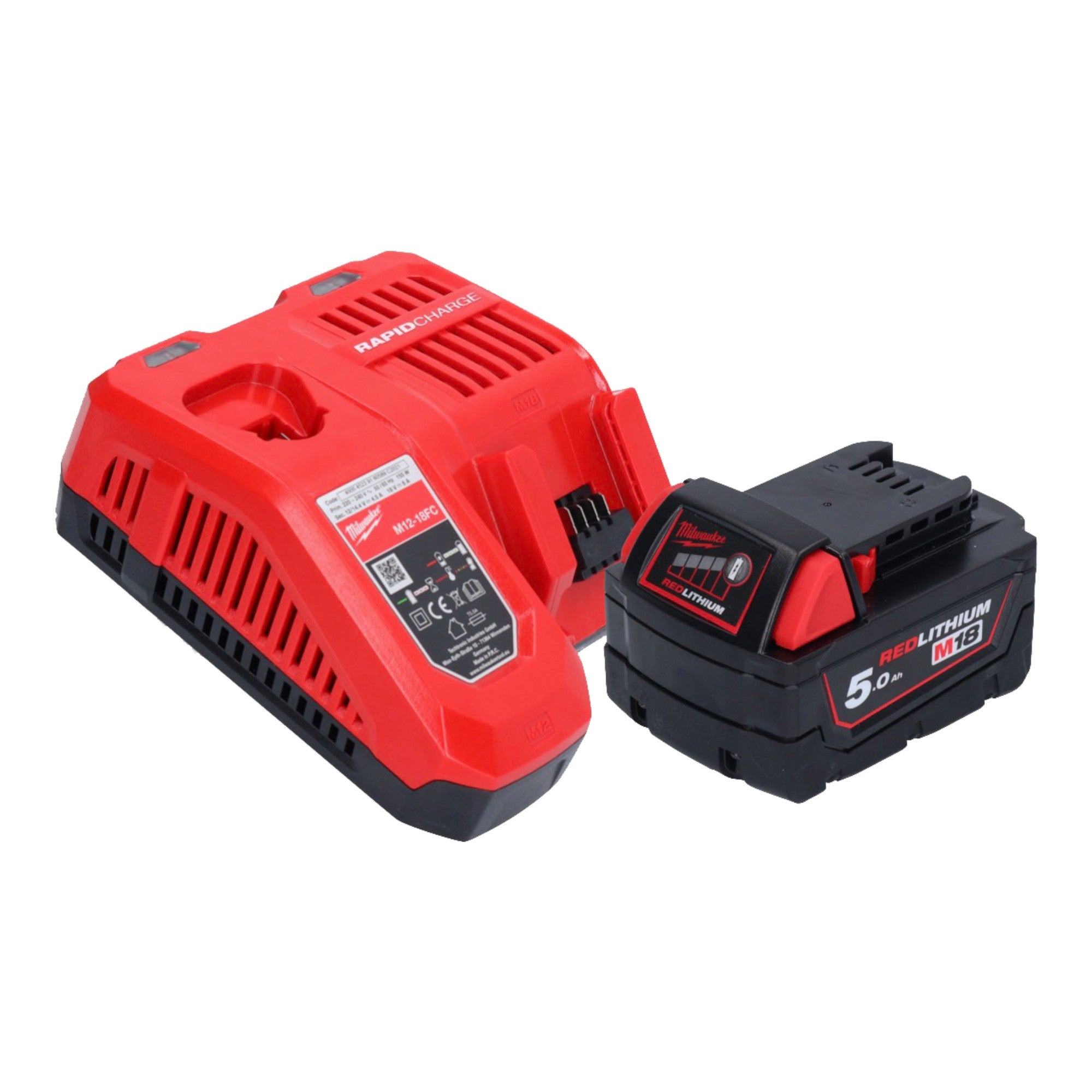 Milwaukee M18 FSAGF125XPDB 501X Akku Flachkopf Winkelschleifer 18 V 125 mm Brushless 1x Akku 5 0 Ah Ladegeraet HD Box 3 - toolbrothers