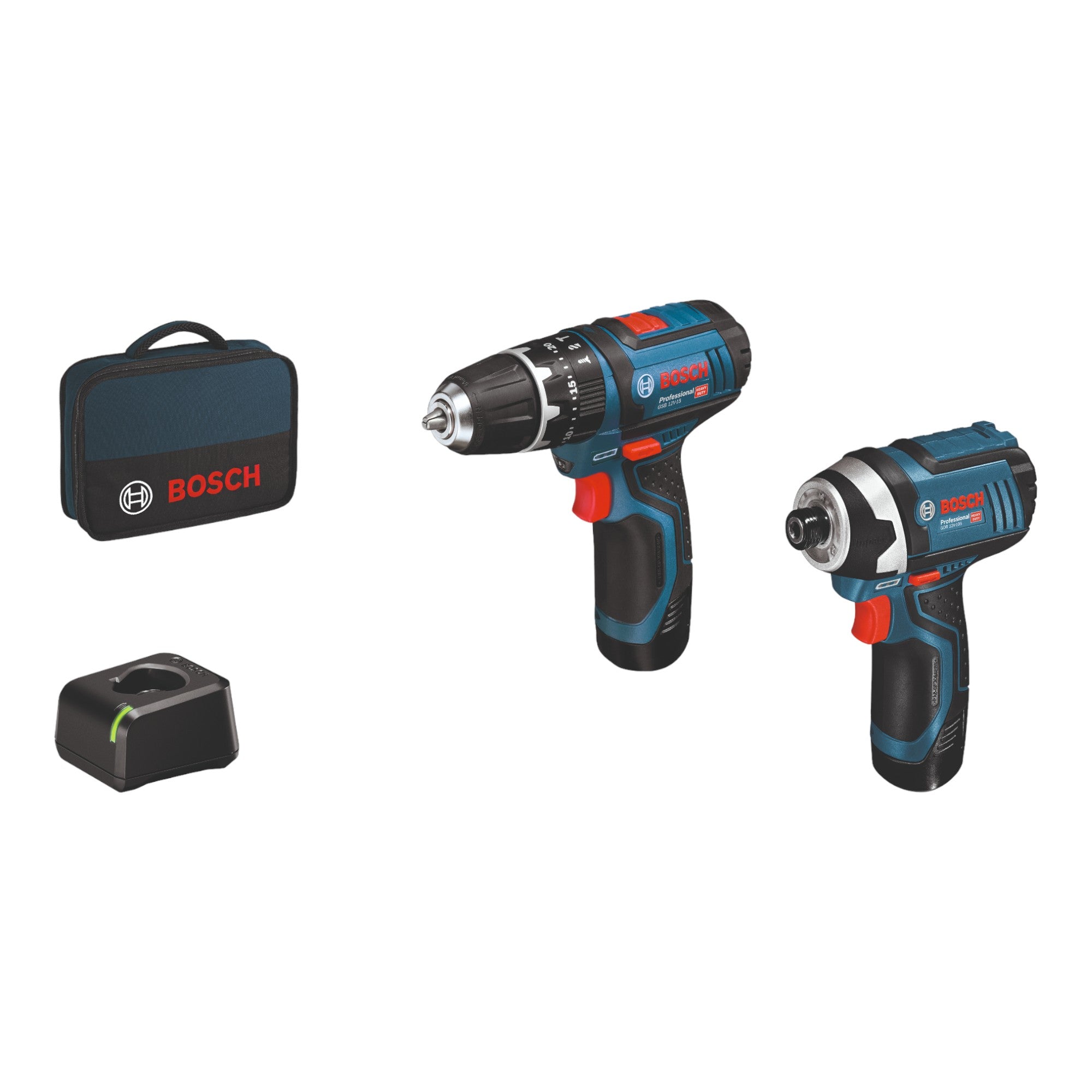 Bosch 12 V Set GSB 12V 15 Akku Schlagbohrschrauber GDR 12V 105 Akku Drehschlagschrauber 06019A6979 2x Akku 2 0 Ah Ladegeraet Tasche 0 - toolbrothers