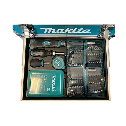 Makita DHP 482 RFX9 Perceuse-visseuse à percussion sans fil 18 V 62 Nm + 2x batterie 3,0 Ah + chargeur + kit accessoires + coffret