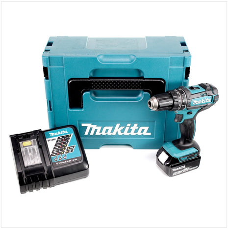 Makita DHP 482 RM1J Akku Schlagbohrschrauber 18V 62Nm im Makpac + 1x 4,0 Ah Akku + Ladegerät - Toolbrothers