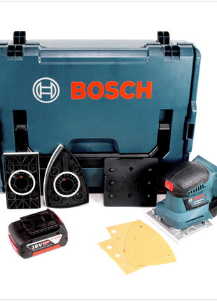 Bosch GSS 18V-10 Akku Schwingschleifer 18V + 1x Akku 6,0Ah + L-Boxx - ohne Ladegerät - Toolbrothers