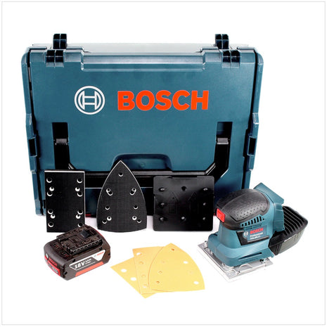 Bosch GSS 18V-10 Akku Schwingschleifer 18V + 1x Akku 3,0Ah + L-Boxx - ohne Ladegerät - Toolbrothers