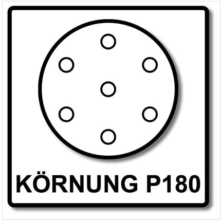 Bosch SIA Scheibe Keramik Schleifnetz 7500 125 mm Körnung P180 50 Stück ( F03E00689B ) - Toolbrothers