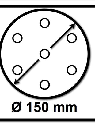 Bosch SIA Scheibe Keramik Schleifnetz 7500 150 mm Körnung P120 50 Stück ( F03E006890 ) - Toolbrothers