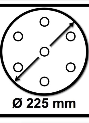 Bosch SIA Scheibe Keramik Schleifnetz 7500 225 mm Körnung P80 25 Stück ( F03E0068EH ) - Toolbrothers