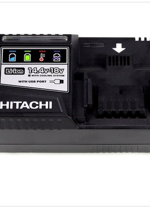 Hitachi UC 18YSL3 Akku Ladegerät 14,4 - 18 V für Hitachi Schiebe-Akkus mit USB-Anschluss - Toolbrothers