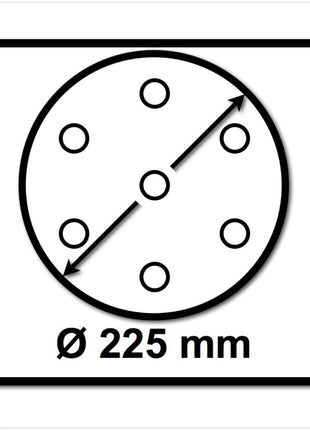 Festool STF D225/8 Granat Schleifscheiben 225 mm für PLANEX P80 GR / 25 Stück ( 499636 ) - Toolbrothers