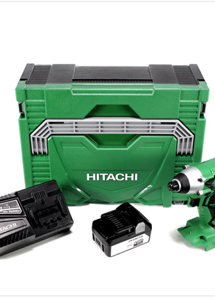 Hitachi WH 18 DGL 18V Akku Schlagschrauber im Hitachi System Case HSC Typ 2 + 1x Hitachi BSL 1840 18 V 4,0 Ah Akku + 1x Hitachi UC 18YFSL Akku Ladegerät 14,4 - 18 V - Toolbrothers