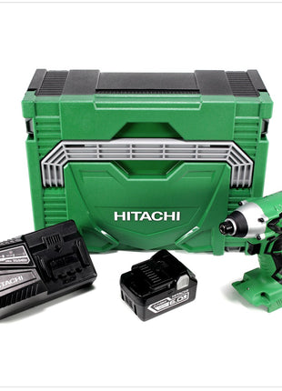 Hitachi WH 18 DGL 18V Akku Schlagschrauber im Hitachi System Case HSC Typ 2 + 1x Hitachi BSL 1860 18 V 6,0 Ah Akku + 1x Hitachi UC 18YFSL Akku Ladegerät 14,4 - 18 V - Toolbrothers