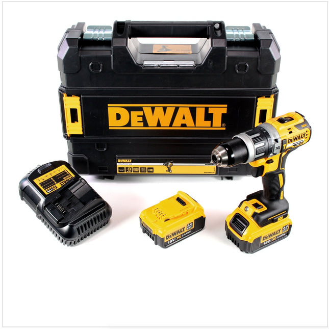 DeWalt DCD 796 M2 Akku Schlagbohrschrauber Brushless 18V 70Nm + 2x Akkus 4,0 Ah + 1x Schnellladegerät in TSTAK - Toolbrothers