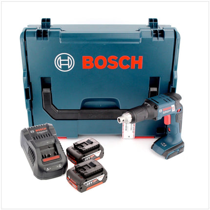 Bosch GSR 18 V-EC TE Akku Trockenbauschrauber 18V 25Nm Brushless + 2x Akku 5,0Ah + Ladegerät + Magazinvorsatz MA 55 + L-Boxx - Toolbrothers
