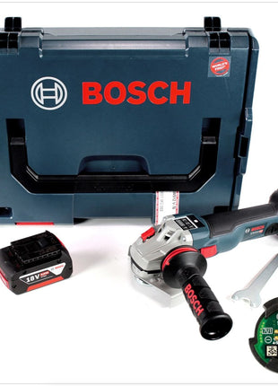 Bosch GWS 18 V-125 SC Professional 125 mm Akku Winkelschleifer in L-Boxx mit GCY 30-4 Connectivity Modul und 1x GBA 6,0 Ah Akku - Toolbrothers