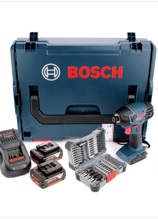 Bosch GDR 18 V-Li Akku Drehschlagschrauber 18V ( 2608522365 ) 1/4" in L-Boxx + Bit-Set + 2x 5,0 Ah Akku + Ladegerät - Toolbrothers