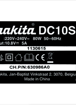 Makita DC 10 SA 10,8 V Schnell Ladegerät für Li-Ion Akkus ( 197347-2 ) - Toolbrothers