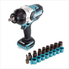 Makita DTW 1002 Z Akku Schlagschrauber 1/2“ 18V 1000Nm Brushless Solo + 9tlg. Steckschlüssel Set - ohne Akku, ohne Ladegerät - Toolbrothers