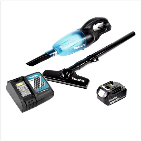 Makita DCL 180 RF1 B Akku Staubsauger 18 V Schwarz + 1x Akku 3,0 Ah + Ladegerät - Toolbrothers