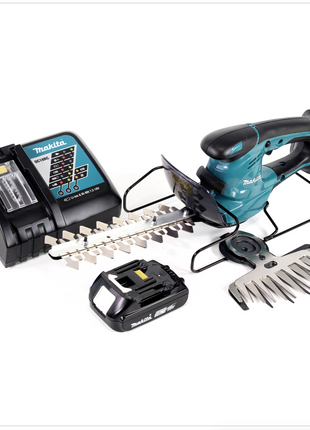 Makita DUM 168 RA1X Akku Grasschere 18 V + 1x Akku 2,0 Ah + Ladegerät + Schermesser - Toolbrothers