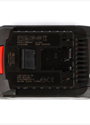 Bosch GBA 2x 18V 6,3 Ah / 6300 mAh EneRacer Professional Li-Ion Einschub Akku Doppelpack Ersatzakku ( 0615990J02 ) - Toolbrothers