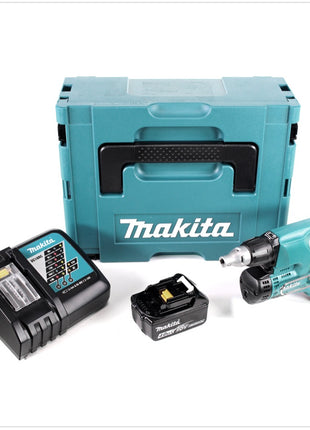 Makita DFS 450 RM1J 18 V Akku Schnellbauschrauber Trockenbauschrauber im Makpac mit 1x 4,0 Ah Akku und Schnellladegerät - Toolbrothers