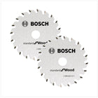 Bosch 2x Kreissägeblatt Optiline Wood ST WO H 85x15-20 85 mm 20 Zähne ( 2x 2608643071 ) - Toolbrothers