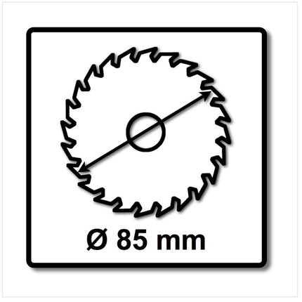 Bosch 3x Kreissägeblatt Optiline Wood ST WO H 85x15-20 85 mm 20 Zähne ( 3x 2608643071 ) - Toolbrothers