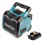 Makita DMR 200 A1 Baustellen Lautsprecher 10,8 - 18 V Bluetooth Grün + 1x Akku 2,0 Ah - ohne Ladegerät - Toolbrothers