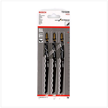 Bosch 12x Stichsägeblätter T 313 AW 126mm ( 4x 2608635187 ) zum Sägen in weichen Werkstoffen - Toolbrothers