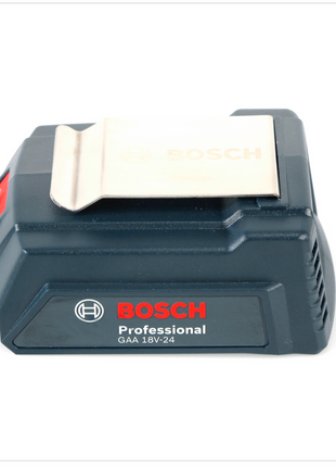 Bosch USB Power Set 18 V mit GAA Professional USB Adapter für 14,4 V / 18 V Akkus + 2x GBA 18V 5,0 Ah Li-Ion Einschub Akku + 1x Schnell Ladegerät GAL 1880 CV - Toolbrothers