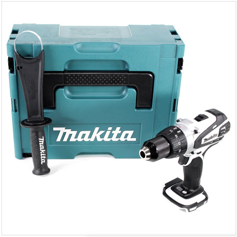 Makita DDF 458 W ZJ 18 V Akku Bohrschrauber 91 Nm in weiß Solo im Makpac ohne Akku und Ladegerät - Toolbrothers