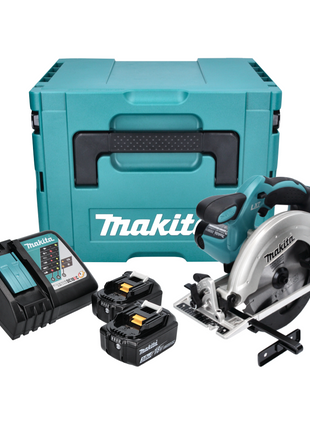 Makita DSS 611 RFJ Akku Handkreissäge 18 V 165 mm + 2x Akku 3,0 Ah + Ladegerät + Makpac - Toolbrothers