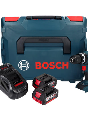 Bosch GSB 18 V-60 C Professional Akku Schlagbohrschrauber 18 V 60 Nm Brushless + 2x Akku 6,0 Ah + Ladegerät + L-Boxx - Toolbrothers