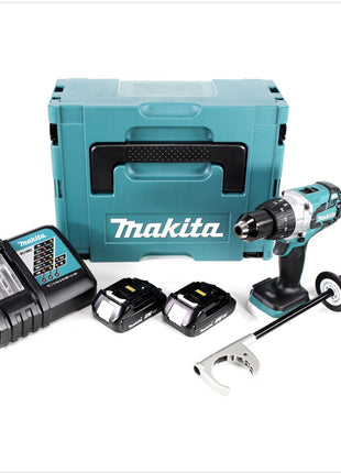 Makita DDF 481 RAJ Akku Bohrschrauber 18 V 115 Nm Brushless + 2x Akku 2,0 Ah + Ladegerät + Makpac - Toolbrothers