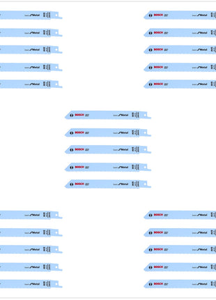 Bosch 25 Säbelsägeblätter S 918 AF 150 mm Basic for Metal ( 5 x 2608651780 ) - Toolbrothers