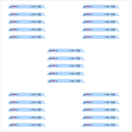 Bosch 25 Säbelsägeblätter S 918 AF 150 mm Basic for Metal ( 5 x 2608651780 ) - Toolbrothers