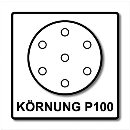 Festool Netzschleifmittel	STF D125 P100 GR NET/50 125 mm / 50 Stk. ( 203295 ) - Toolbrothers