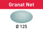 Festool STF D125 P120 GR NET/50 Red abrasiva granate (203296) para RO 125, ES 125, ETS 125, ETSC 125, ES-ETS 125, ES-ETSC 125, ETS EC 125, LEX 125