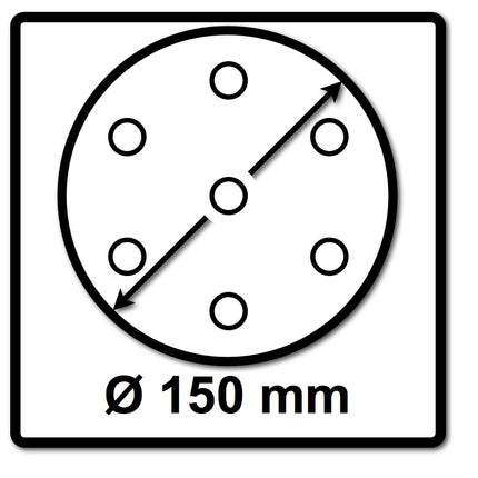 Festool Netzschleifmittel	STF D150 P120 GR NET/50 150 mm / 50 Stk. ( 203305 ) - Toolbrothers