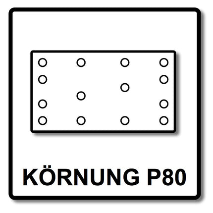 Festool Granat STF 80x133 P80 Net/50 Abrasif maillé - 50 pcs. (203285)