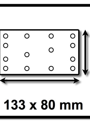 Festool STF 80x133 P180 GR NET/50 Netzschleifmittel Granat Net ( 203289 ) für RTS 400, RTSC 400, RS 400, RS 4, LS 130, HSK-A 80x130, HSK 80x133