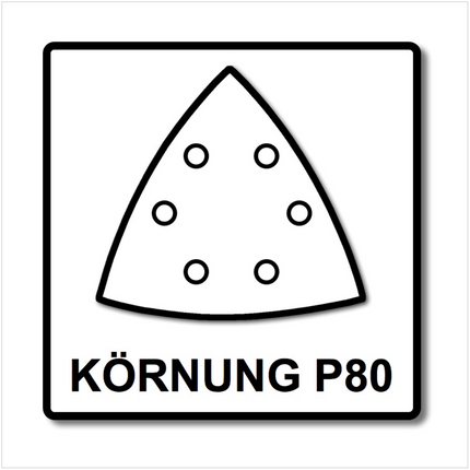 Festool Granat Net STF DELTA P80 NET/50 Abrasif maillé (203320)